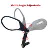 Hafny New Handlebar Bike Mirror, HD,Blast-Resistant, Glass Lens, Reflector (HF-M903LS-FR05 (Bar End Fitting Left Side, Silver Glass)) view 4