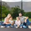 Giantex Trampoline Enclosure Net Only with Zipper & Buckle, Perfect Visibility and Tear&Weather-Resistant 12FT 14FT 15FT 16FT Trampoline Replacement Safety Enclosure Net (for 14FT 8 Poles) view 3