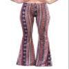 Daisy Del Sol High Waist Comfy Stretch Boho 70s Bell Bottom Fit to Flare Lounge Yoga Pants (XXL, Marsala) view 1
