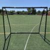 Vallerta Premier 10 X 6 Ft Soccer Goal w/Weatherproof 4mm HDPE Net. 50MM Diameter Black Powder Coated/Corrosion Resistant Steel Frame. 10x6 Foot Youth Size Practice & Training Aid. ONE Year Warranty! view 2