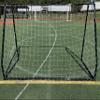 Vallerta Premier 10 X 6 Ft Soccer Goal w/Weatherproof 4mm HDPE Net. 50MM Diameter Black Powder Coated/Corrosion Resistant Steel Frame. 10x6 Foot Youth Size Practice & Training Aid. ONE Year Warranty! view 4