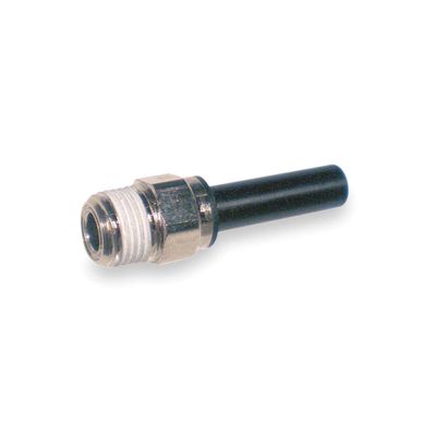 Legris 5/16" or 8mm Plastic/Metal Combination Male Standpipe, Black - 3121 08 14