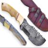 Smart & Sharp Custom Handmade Damascus Steel Hunting Knife/Tracker Knife SS-17332 (Bone) view 1