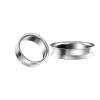 BIG GAUGES Pair of Stainless Steel 1" 21/32 42mm Double Flared Saddle Ear Plugs Tunnel Piercing Jewelry Stretcher Earring BGDFT 10771 view 1