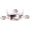 BIG GAUGES Pair of Stainless Steel 1" 21/32 42mm Double Flared Saddle Ear Plugs Tunnel Piercing Jewelry Stretcher Earring BGDFT 10771 view 2