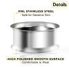 BIG GAUGES Pair of Stainless Steel 1" 21/32 42mm Double Flared Saddle Ear Plugs Tunnel Piercing Jewelry Stretcher Earring BGDFT 10771 view 4