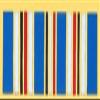 AMERICAN CAMPAIGN Ribbon LAPEL PIN OR HAT PIN - Size Approx 11/16" - VETERAN OWNED BUSINESS view 1