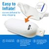 2 Pack Boat Fenders for Docking Boat Bumpers for Docking with Pump Boat Accessories Boat Dock Bumpers Set Buoys Pontoons Buoy Inflatable Fender Marine Bouys 23" x 6.5" White view 3