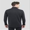 Terramar Men's Standard Ecolator Half Zip Long Sleeve Shirt, Dark Grey Heather, Small view 2