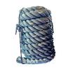 X-Factor Battle Rope, 1.5 Diameter 100% Poly Dacron 40 FT Length Exercise Equipment Home Gym & Strength Training Cardio Workout Fitness, Exercise Rope Anchor, Durable Protective Sleeve, Black/Yellow view 3