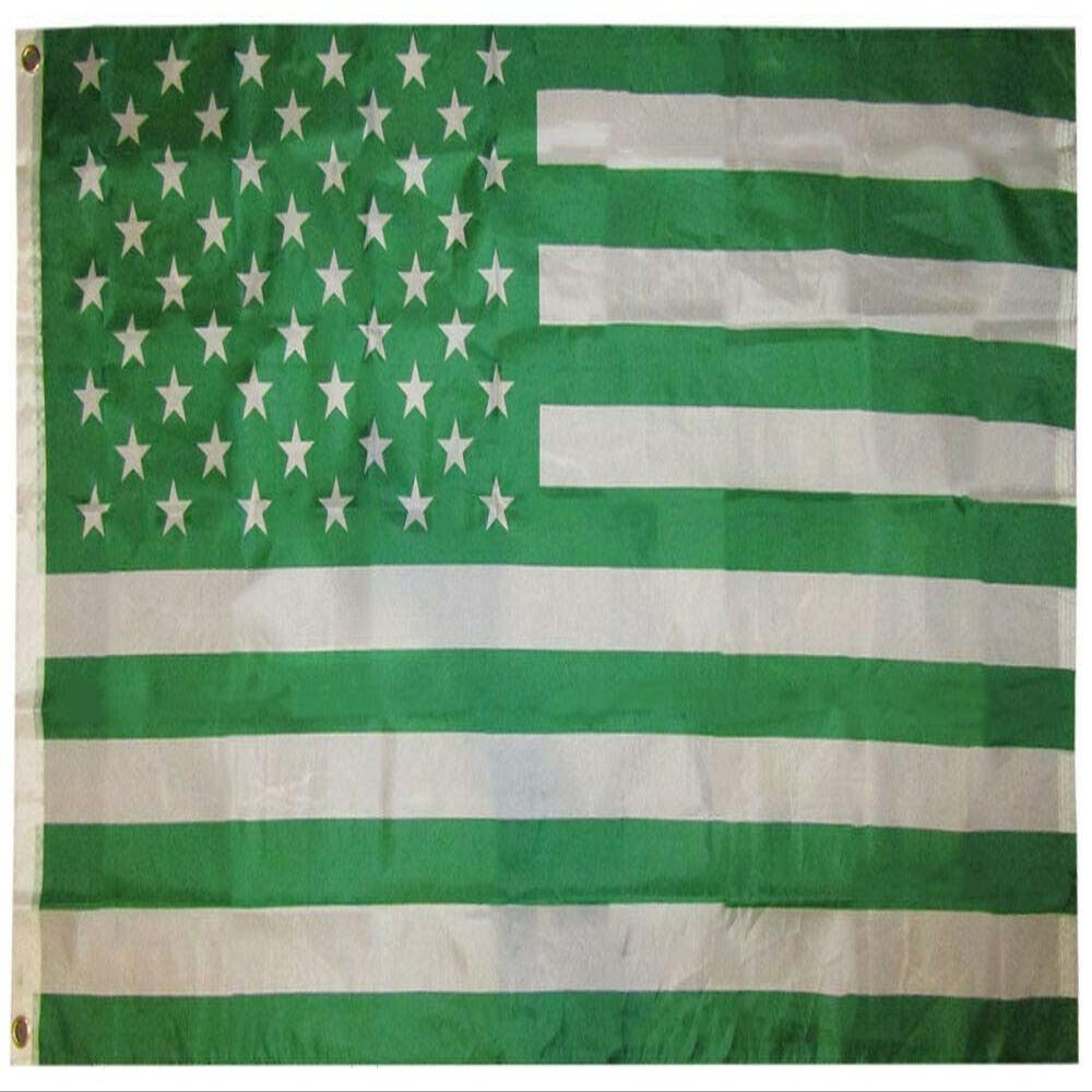 American Wholesale Superstore 3x5 USA 50 Star Jets Green & White 3'x5' Premium Quality Flag