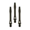 Dartfellas Aluminium Shafts, Metal Stems, Anodised, Short, Black, (1 Set) view 1