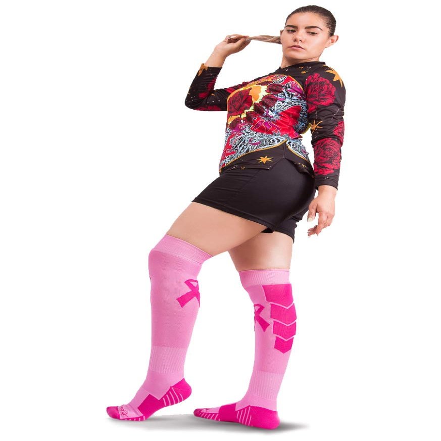 Geko Sports Go Pink Knee-High Goalkeeper Socks Large (W5-10)