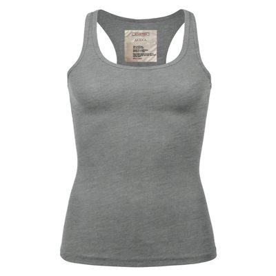 ALLLA Women's Racerback Tank Top Layering Ribbed Basic Undershirt (S-3X) H Grey-XL