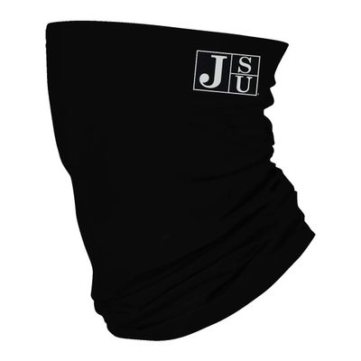 Jackson State University Black Solid Logo Design Neck Gaiters for Men and Women - Four Way Stretch Fabric Breathable Neck Warmer