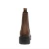 Soda Pilot ~ Women Lug Sole Low Heel Chelsea Fashion Ankle Bootie w/Double Elastic Gore (Dark Tan, 6.5) view 2