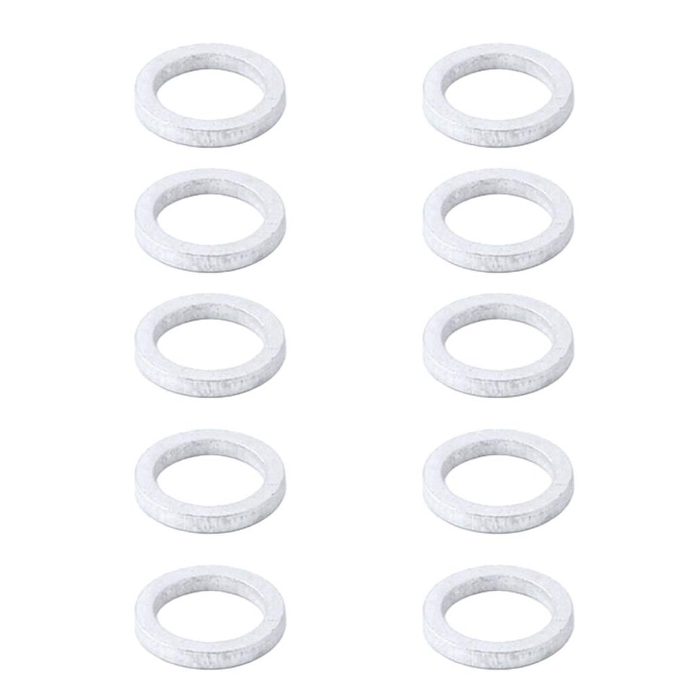 #N/A 10pcs Bike Alloy Spacer Washers Gaskets for Headset Stem Chainwheel