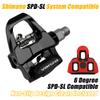 Venzo Compatible with Shimano SPD-SL & Shimano SPD System for Indoor Fitness Exercise Bike Bicycle Pedals & Cleats with 9/16" Heavy Duty Spindles Sealed Bearing - Pedals + Cages view 3