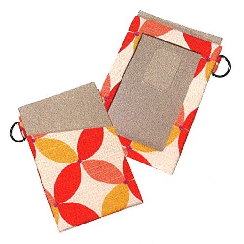 Haikara Pass Case Cloisonne Red Shiro