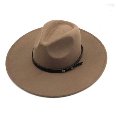 JBIVWW KJACR Classical Wide Brim Fedora Hat Black White Hats Men Women Crushable Winter Hat Derby Wedding Church Jazz Hats (Color : 15, Size : 56 58cm)