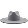 JBIVWW KJACR Classical Wide Brim Fedora Hat Black White Hats Men Women Crushable Winter Hat Derby Wedding Church Jazz Hats (Color : 15, Size : 56 58cm) view 2
