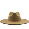 JBIVWW KJACR Classical Wide Brim Fedora Hat Black White Hats Men Women Crushable Winter Hat Derby Wedding Church Jazz Hats (Color : 15, Size : 56 58cm) view 4