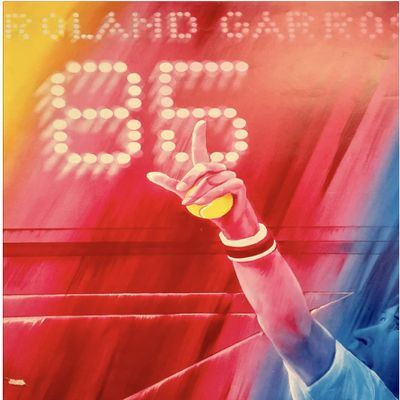 Rolland Garros Tennis 1985 Poster Reproduction Format 50 x 70 cm Paper 300 g Digital HD Possible to Visit Us (Shop: Vintage Display)