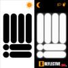 B REFLECTIVE - Reflective Strips Stickers Kit for Scooter, Bike & EDPM (Electric Scooter, Motor Scooter, ...) - 3M Technology Stickers - High Visibility - Discreet & Design - Maximum Grip view 2