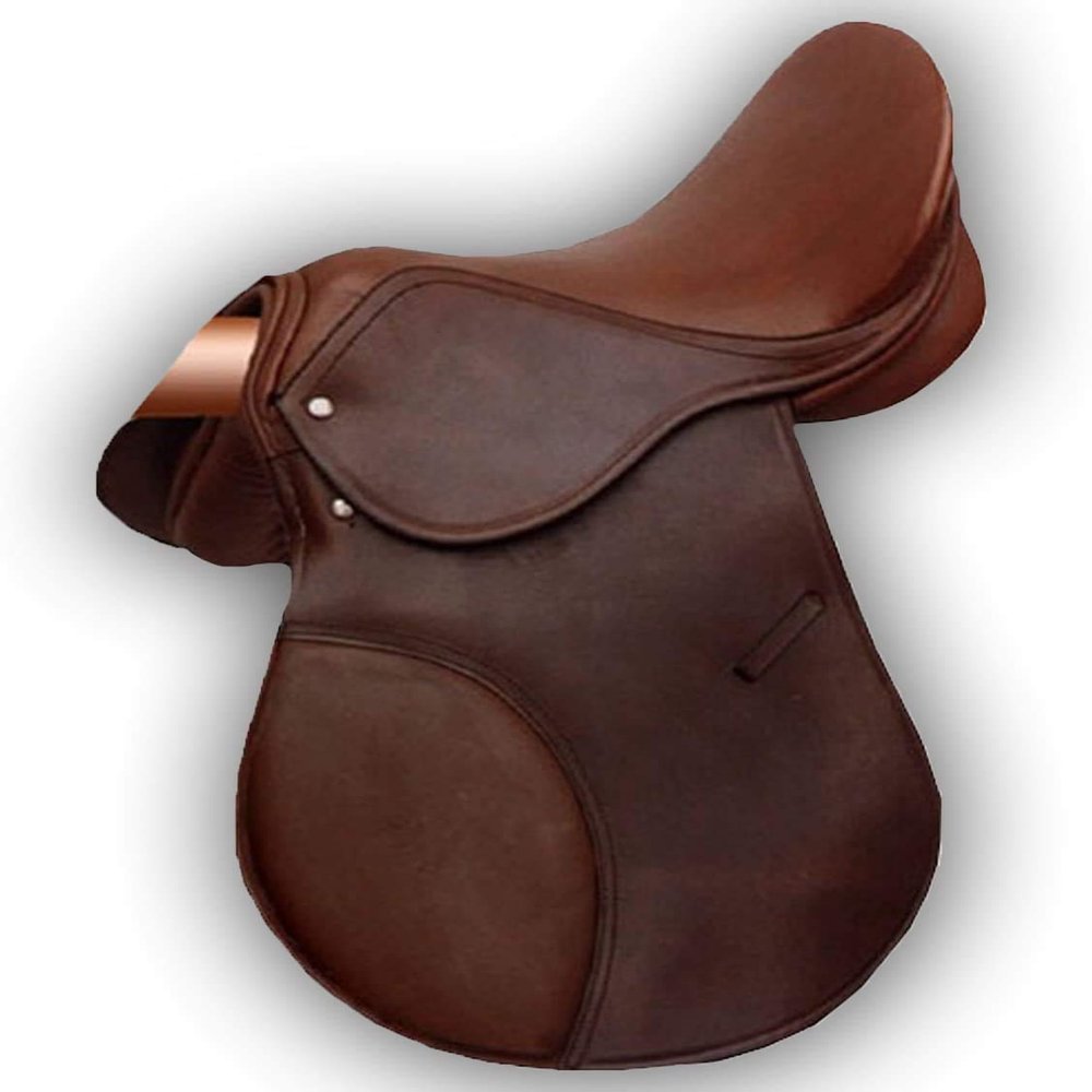 Saddles World Brown Shalimar Soft Leather Horse Saddle (Brown, 15)