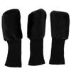 3pcs Golf Clubs Set Driver Covers Cloth, Black view 4