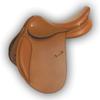 Saddles World Golden Brown Shalimar Soft Leather Horse Saddle (Golden Brown, 17) view 1