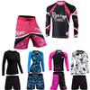 ROAR No Gi Full Set Ladies Sports Bra BJJ Leggings MMA Shorts & Grappling Rash Guard Female Fight Wear (Only For Ladies) (PF-Pink-2Pcs-Set, X-Large) view 1