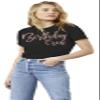 Birthday Squad Shirts - Glam Rose Gold Birthday Crew T-Shirt - Small - Black Tee(Crew RG) Blk/Sl view 2