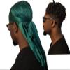 Smooth Thick Du Rag Head Wrap Motorcycle Biker Do Doo Bandana Tie Cap hat Skull Durag Du-Rag (Green) view 1