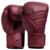 Hayabusa T3 LX Leather Boxing Gloves Men and Women for Training Sparring Heavy Bag and Mitt Work - Crimson, 14 oz view 1