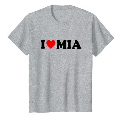 Kids I Love Mia Shirt For Boy Girl Toddler Children Youth T-Shirt