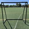 Vallerta Premier 7 X 5 Ft. Youth Size Steel Soccer Goal w/Weatherproof 4mm HDPE Net. 50MM Diameter Black Powder Coated & Corrosion Resistant Frame. 7x5 Foot Practice & Training Aid. ONE Year Warranty! view 1