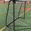 Vallerta Premier 7 X 5 Ft. Youth Size Steel Soccer Goal w/Weatherproof 4mm HDPE Net. 50MM Diameter Black Powder Coated & Corrosion Resistant Frame. 7x5 Foot Practice & Training Aid. ONE Year Warranty! view 2