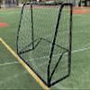 Vallerta Premier 7 X 5 Ft. Youth Size Steel Soccer Goal w/Weatherproof 4mm HDPE Net. 50MM Diameter Black Powder Coated & Corrosion Resistant Frame. 7x5 Foot Practice & Training Aid. ONE Year Warranty! view 4