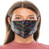 Beyond Trim 3 Pack Adult Women Face Covering Glitter Fabric Cloth Protection Cover Reusable Washable Breathable view 4