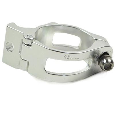 OMNI Racer Worlds Lightest Alloy Derailleur Adapter Clamp: Silver (34.9mm)