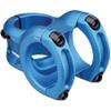 Spank Spoon 350 Stem, Blue (Diameter 35mm, Length: 35/43mm, Rise: 0), Chamfered bar clamp, Ultra-short stack height, Bicycle Stem, Ideal for ASTM 5, All mountain, enduro, trail, free ride, DJ, E-Bike view 1