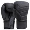 Hayabusa T3 LX Leather Boxing Gloves Men and Women for Training Sparring Heavy Bag and Mitt Work - Obsidan, 16 oz view 1