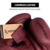 Hayabusa T3 LX Leather Boxing Gloves Men and Women for Training Sparring Heavy Bag and Mitt Work - Crimson, 16 oz view 2