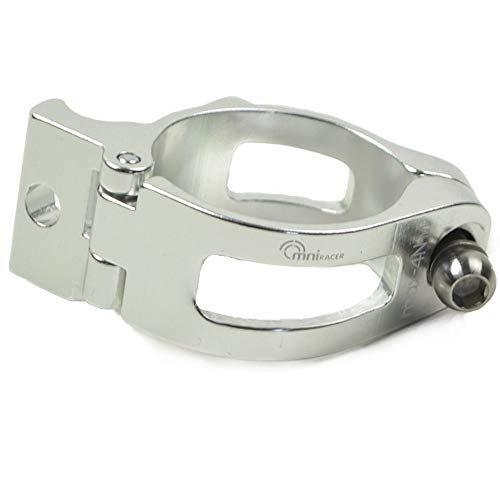 OMNI Racer Worlds Lightest Alloy Derailleur Adapter Clamp: Silver (31.8mm)