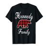 KENNEDY Family Bear Red Plaid Christmas Pajama Gift T-Shirt view 1
