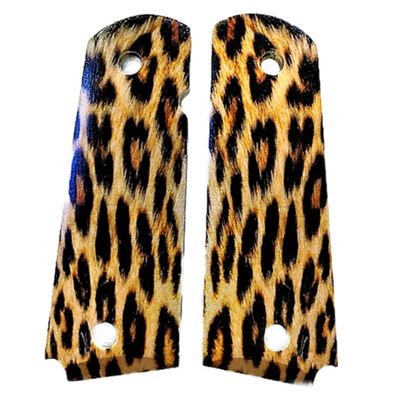 1911 Grips Compatible Replacement for Colt Gov. Leopard HD/UV Full Size 1911 Rock Island