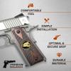 1911 Grips Compatible Replacement for Colt Gov. Leopard HD/UV Full Size 1911 Rock Island view 3