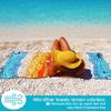 ECCOSOPHY Paradise Collection Includes 1 Oversized sandproof Beach Blanket 9x10 ft and 3 Quick Dry Microfiber Beach Towels 71x35 inches. view 4