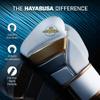 Hayabusa T3 Boxing Gloves for Men and Women Wrist and Knuckle Protection, Dual-X Hook and Loop Closure, Splinted Wrist Support, 5 Layer Foam Knuckle Padding - White/Gold, 10 oz view 2